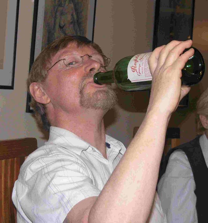 Peter getting the last drop